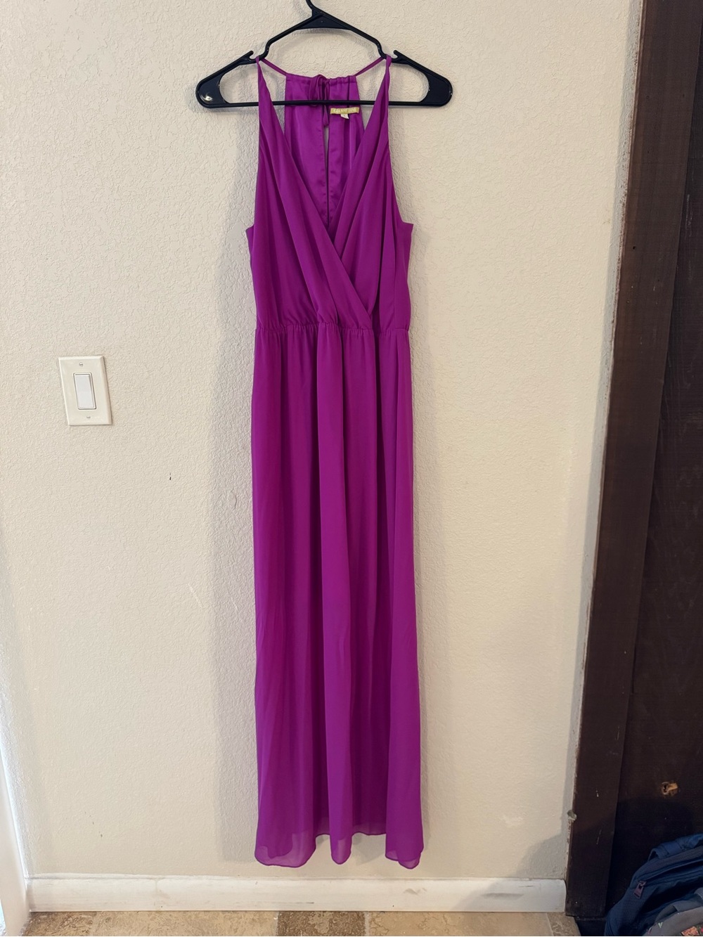 Gianni Bini Sleeveless Surplice Maxi Dress in Magenta